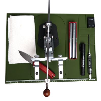 Коврик TSPROF для сборки, разборки, заточки ножей (зеленый)